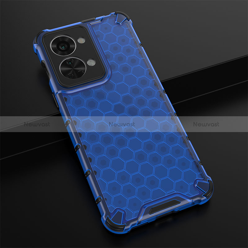 Silicone Transparent Frame Case Cover 360 Degrees AM3 for OnePlus Nord 2T 5G