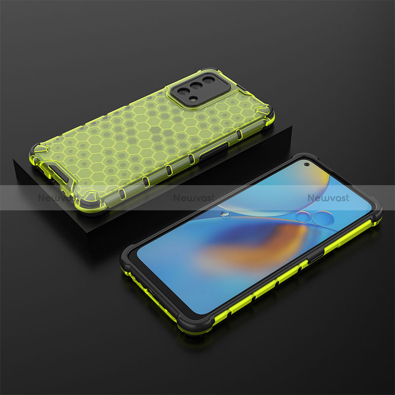 Silicone Transparent Frame Case Cover 360 Degrees AM3 for Oppo F19s