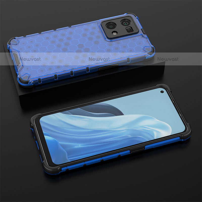 Silicone Transparent Frame Case Cover 360 Degrees AM3 for Oppo F21 Pro 4G