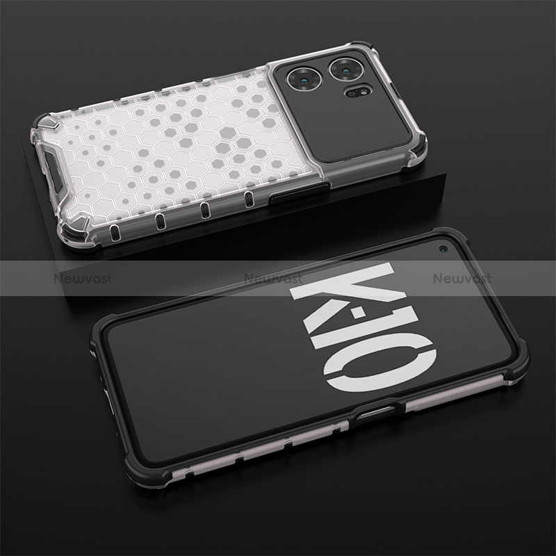 Silicone Transparent Frame Case Cover 360 Degrees AM3 for Oppo K10 5G