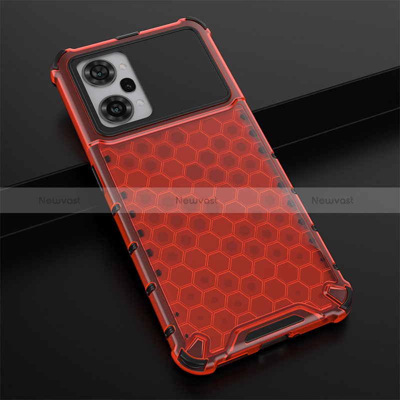 Silicone Transparent Frame Case Cover 360 Degrees AM3 for Oppo K10 Pro 5G