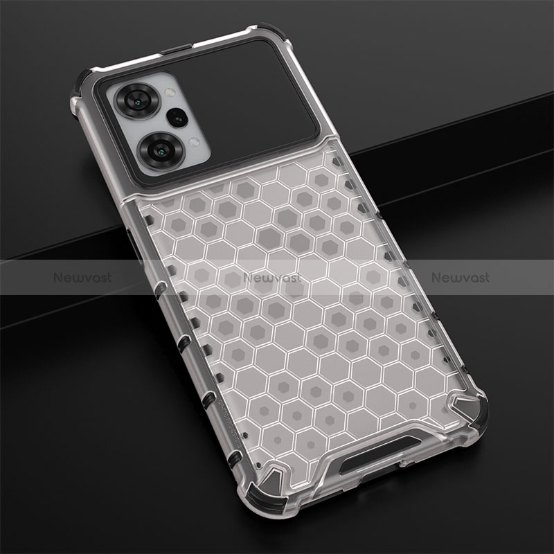 Silicone Transparent Frame Case Cover 360 Degrees AM3 for Oppo K10 Pro 5G