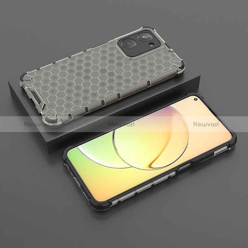 Silicone Transparent Frame Case Cover 360 Degrees AM3 for Realme 10 4G