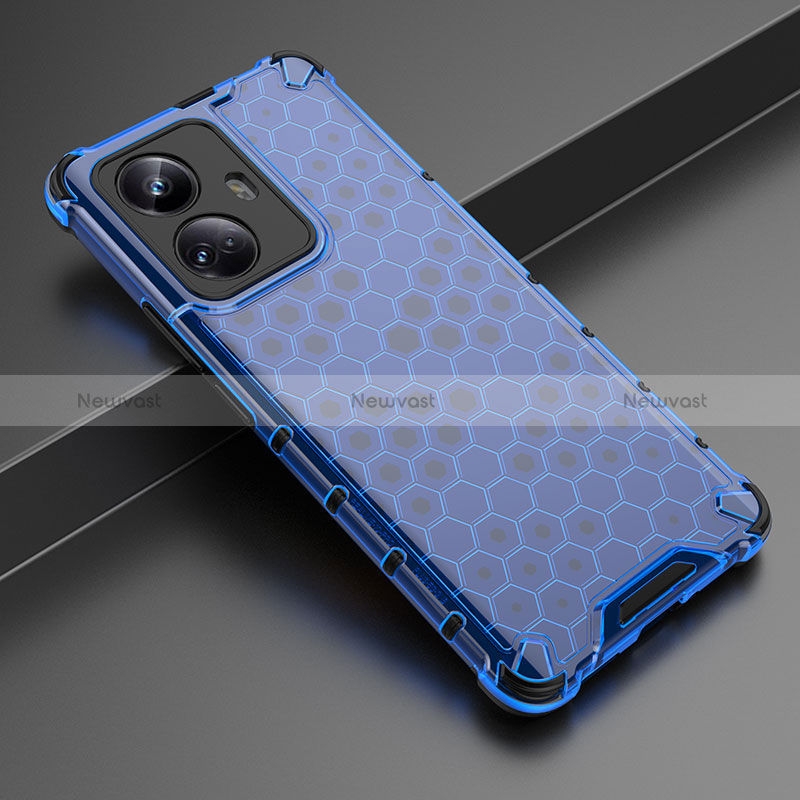 Silicone Transparent Frame Case Cover 360 Degrees AM3 for Realme 10 Pro+ Plus 5G