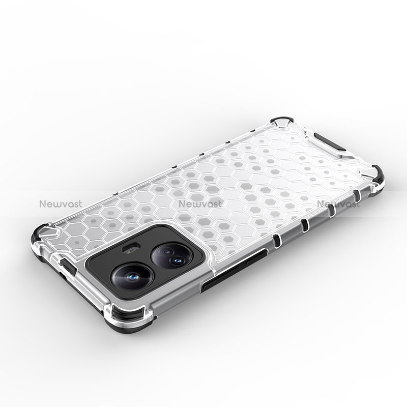 Silicone Transparent Frame Case Cover 360 Degrees AM3 for Realme 10 Pro+ Plus 5G