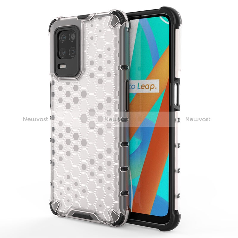 Silicone Transparent Frame Case Cover 360 Degrees AM3 for Realme 8s 5G