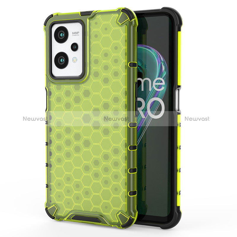 Silicone Transparent Frame Case Cover 360 Degrees AM3 for Realme 9 5G