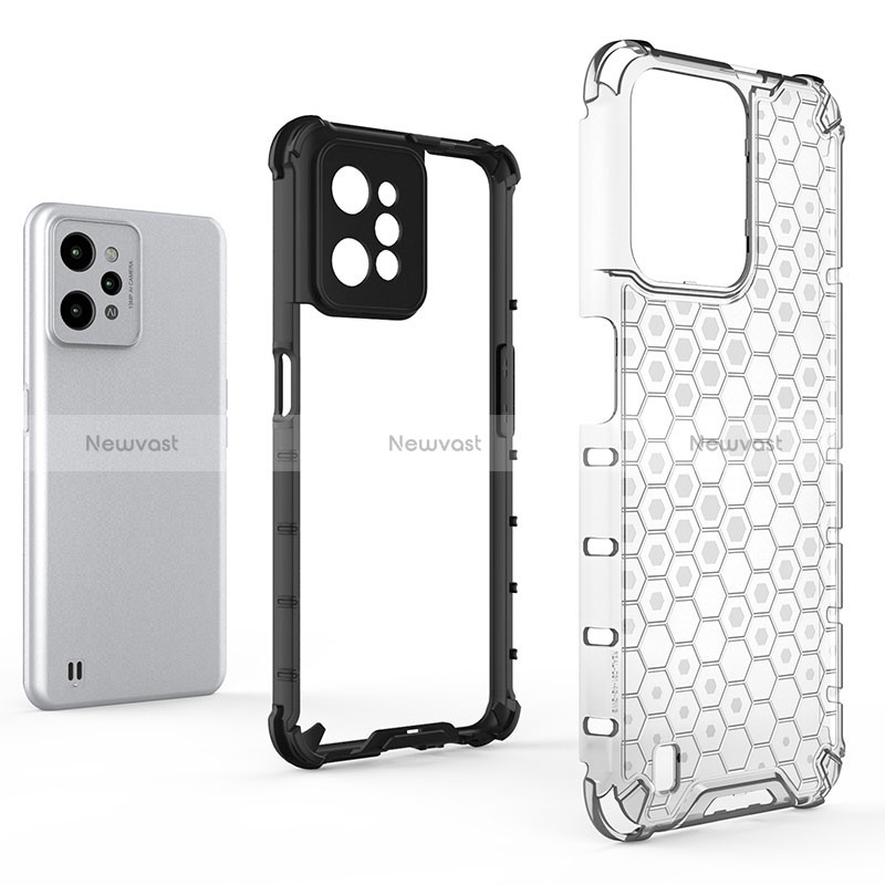 Silicone Transparent Frame Case Cover 360 Degrees AM3 for Realme C31