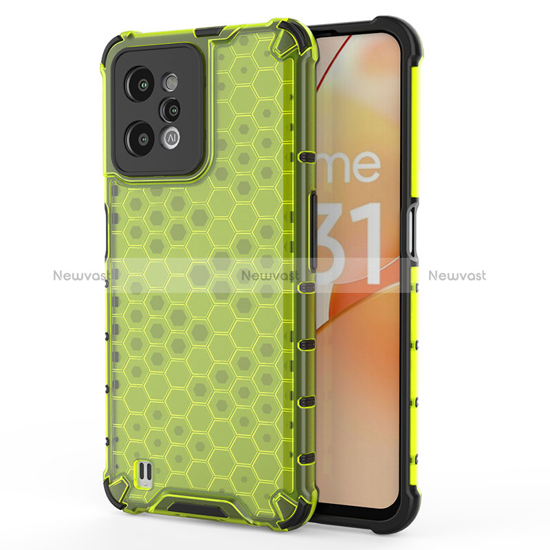 Silicone Transparent Frame Case Cover 360 Degrees AM3 for Realme C31