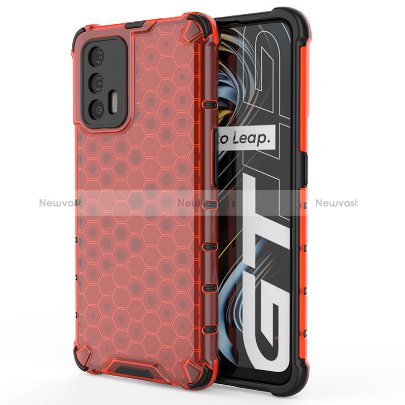 Silicone Transparent Frame Case Cover 360 Degrees AM3 for Realme GT Master 5G