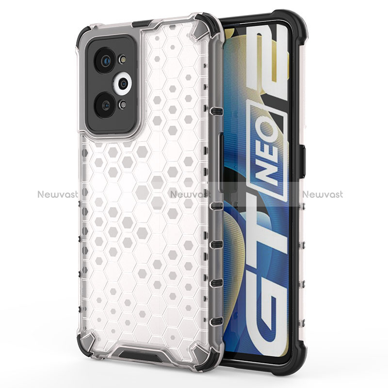 Silicone Transparent Frame Case Cover 360 Degrees AM3 for Realme GT Neo 3T 5G