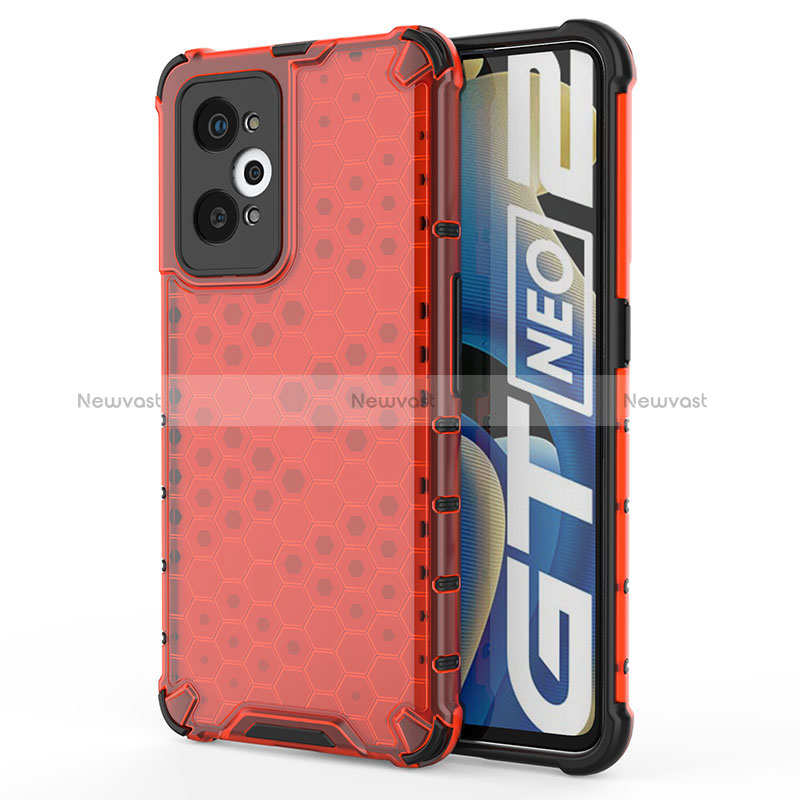 Silicone Transparent Frame Case Cover 360 Degrees AM3 for Realme GT Neo 3T 5G