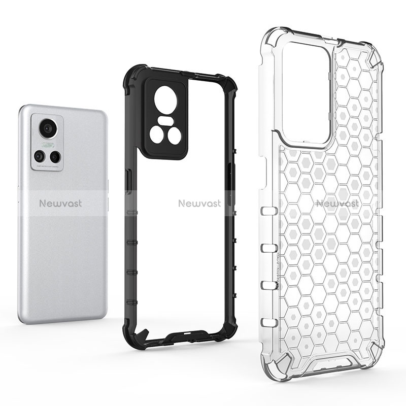 Silicone Transparent Frame Case Cover 360 Degrees AM3 for Realme GT Neo3 5G