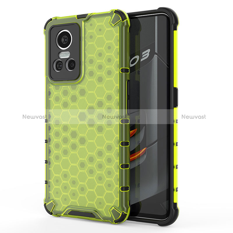 Silicone Transparent Frame Case Cover 360 Degrees AM3 for Realme GT Neo3 5G