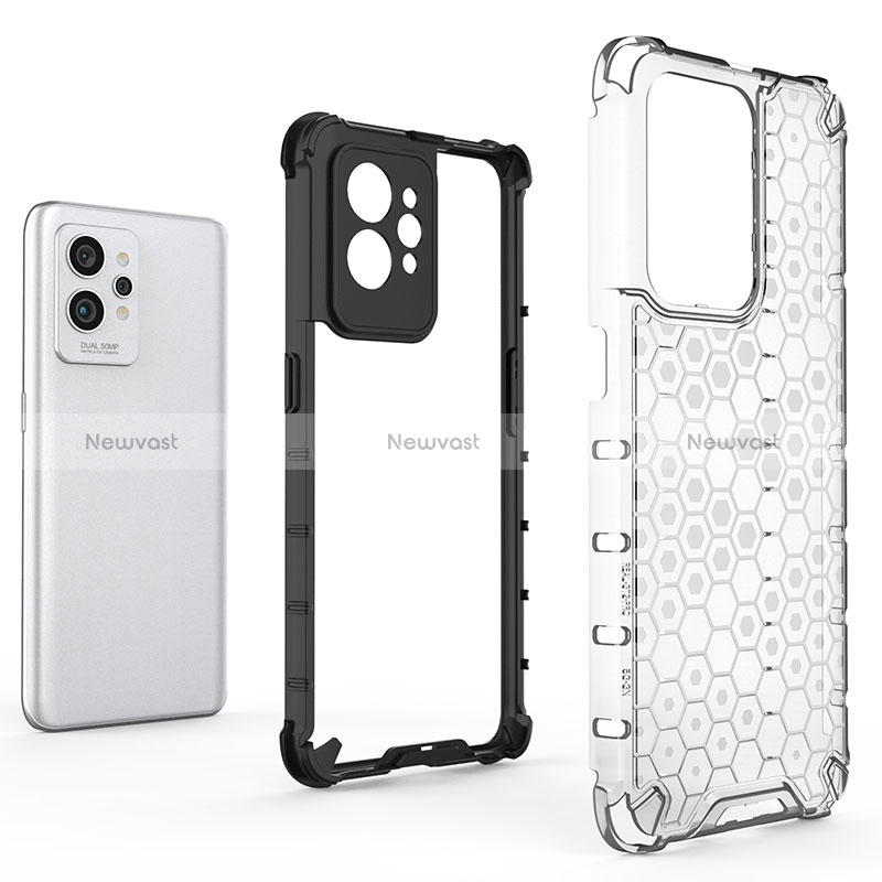 Silicone Transparent Frame Case Cover 360 Degrees AM3 for Realme GT2 Pro 5G