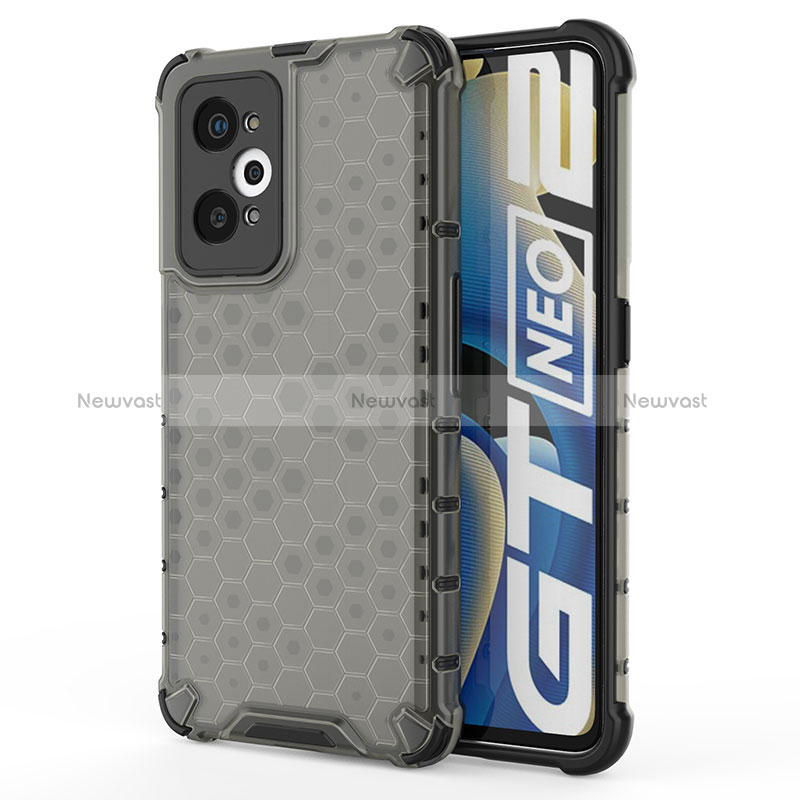 Silicone Transparent Frame Case Cover 360 Degrees AM3 for Realme Q5 Pro 5G