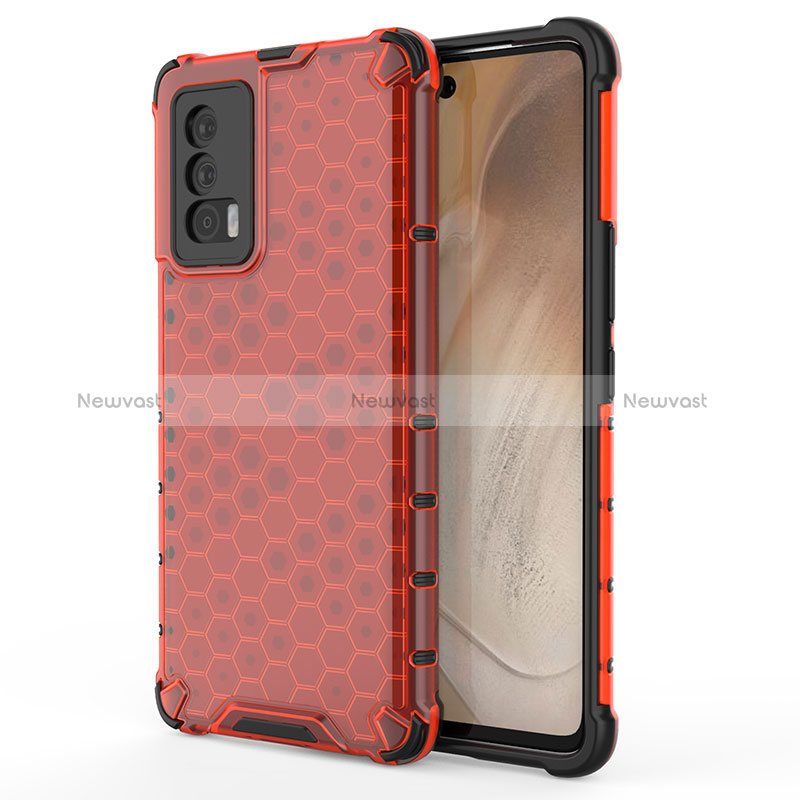 Silicone Transparent Frame Case Cover 360 Degrees AM3 for Vivo iQOO 7 India 5G