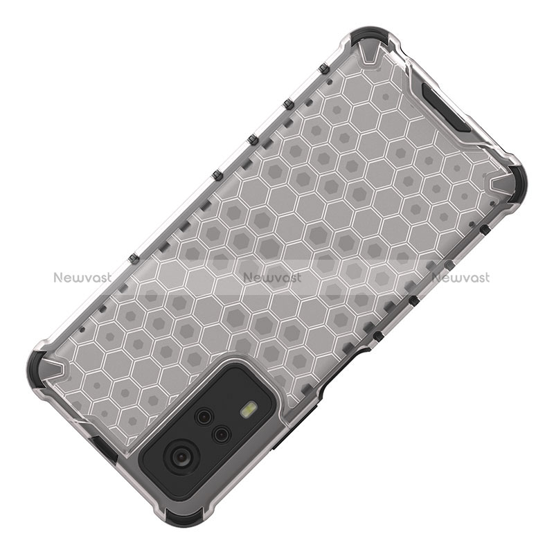 Silicone Transparent Frame Case Cover 360 Degrees AM3 for Vivo Y31 (2021)