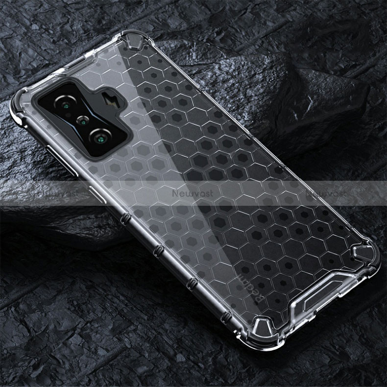 Silicone Transparent Frame Case Cover 360 Degrees AM3 for Xiaomi Poco F4 GT 5G