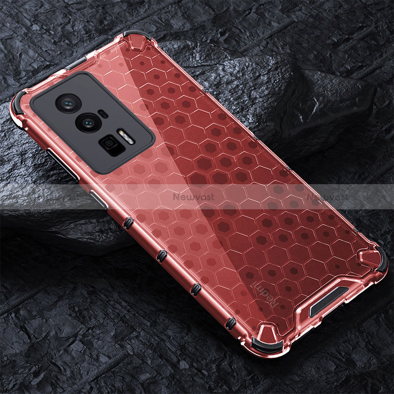 Silicone Transparent Frame Case Cover 360 Degrees AM3 for Xiaomi Redmi K60 Pro 5G