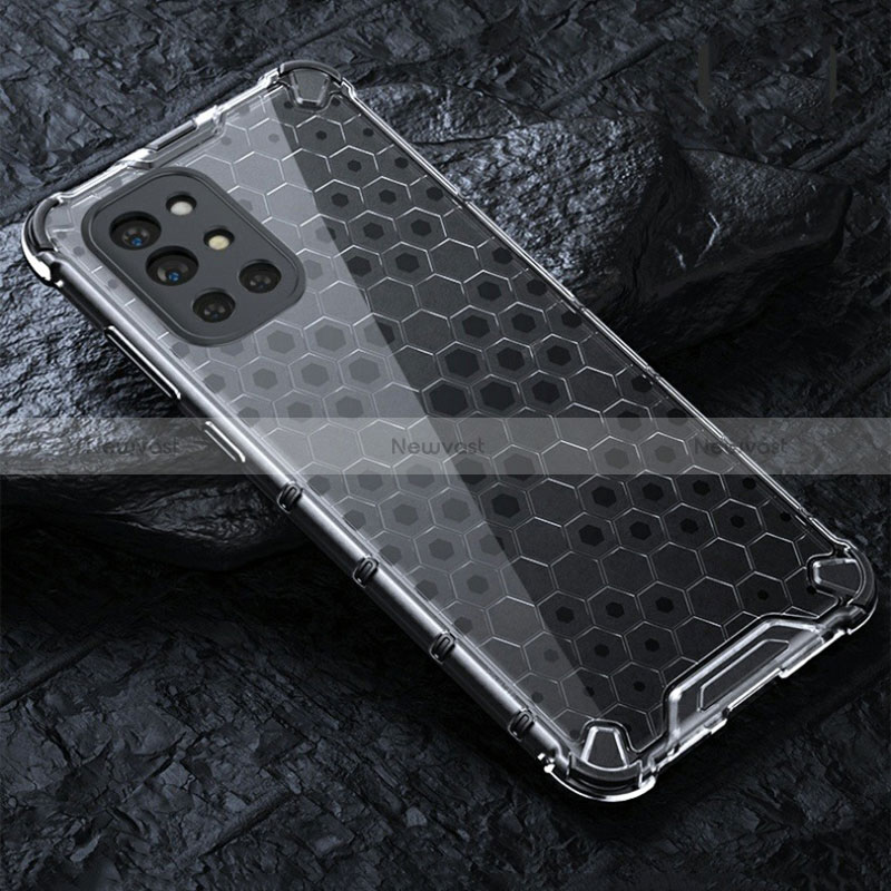 Silicone Transparent Frame Case Cover 360 Degrees AM4 for OnePlus 9R 5G Gray