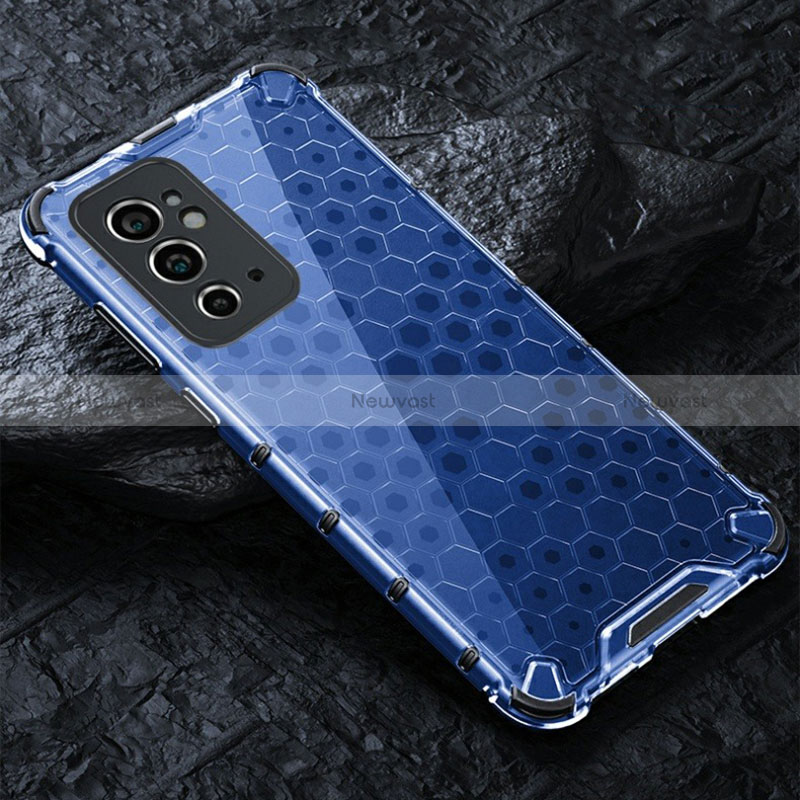 Silicone Transparent Frame Case Cover 360 Degrees AM4 for OnePlus 9RT 5G