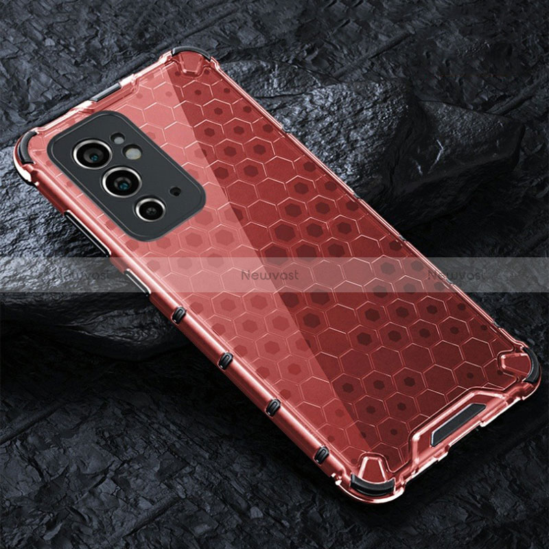 Silicone Transparent Frame Case Cover 360 Degrees AM4 for OnePlus 9RT 5G