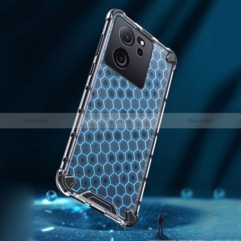 Silicone Transparent Frame Case Cover 360 Degrees AM4 for Xiaomi Redmi K60 Ultra 5G