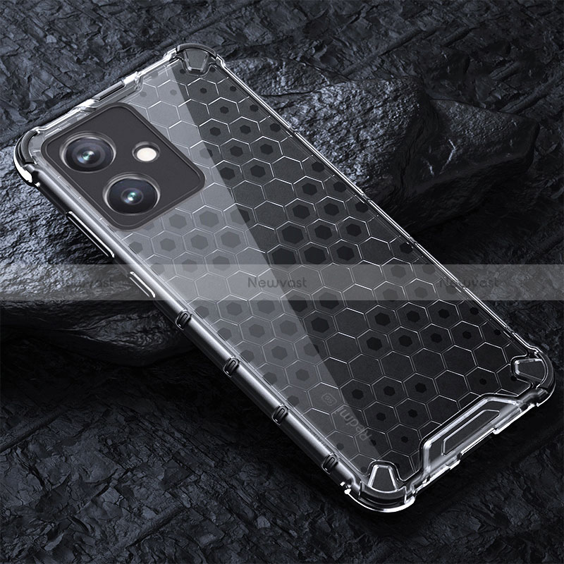 Silicone Transparent Frame Case Cover 360 Degrees AM4 for Xiaomi Redmi Note 12R Pro 5G Gray