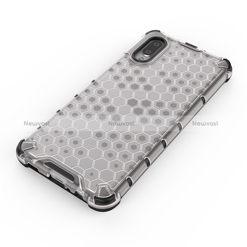 Silicone Transparent Frame Case Cover 360 Degrees for Samsung Galaxy M02