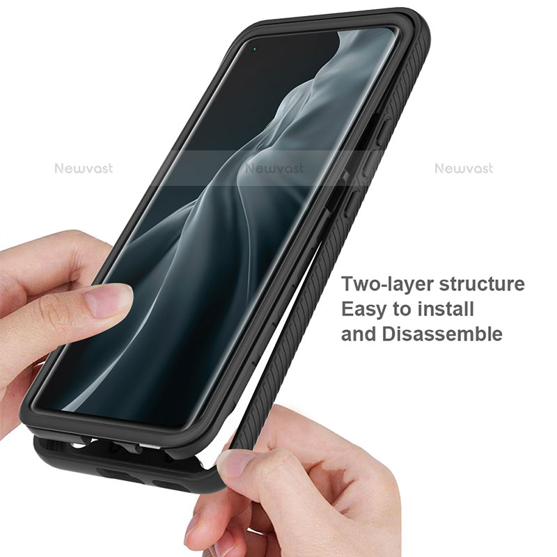 Silicone Transparent Frame Case Cover 360 Degrees for Xiaomi Mi 11 Lite 4G