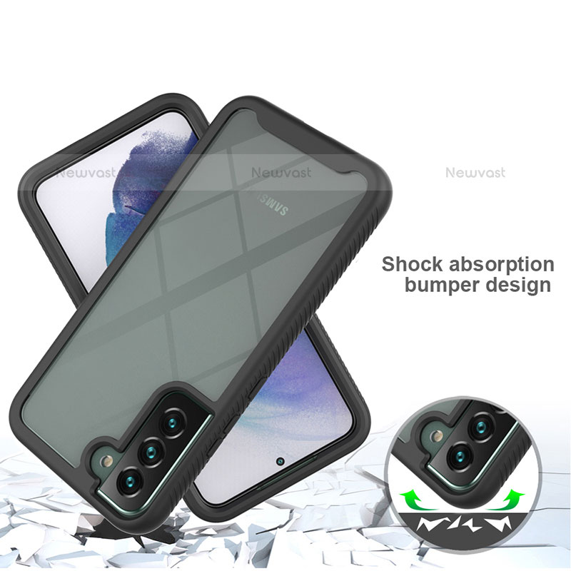 Silicone Transparent Frame Case Cover 360 Degrees M02 for Samsung Galaxy S22 5G