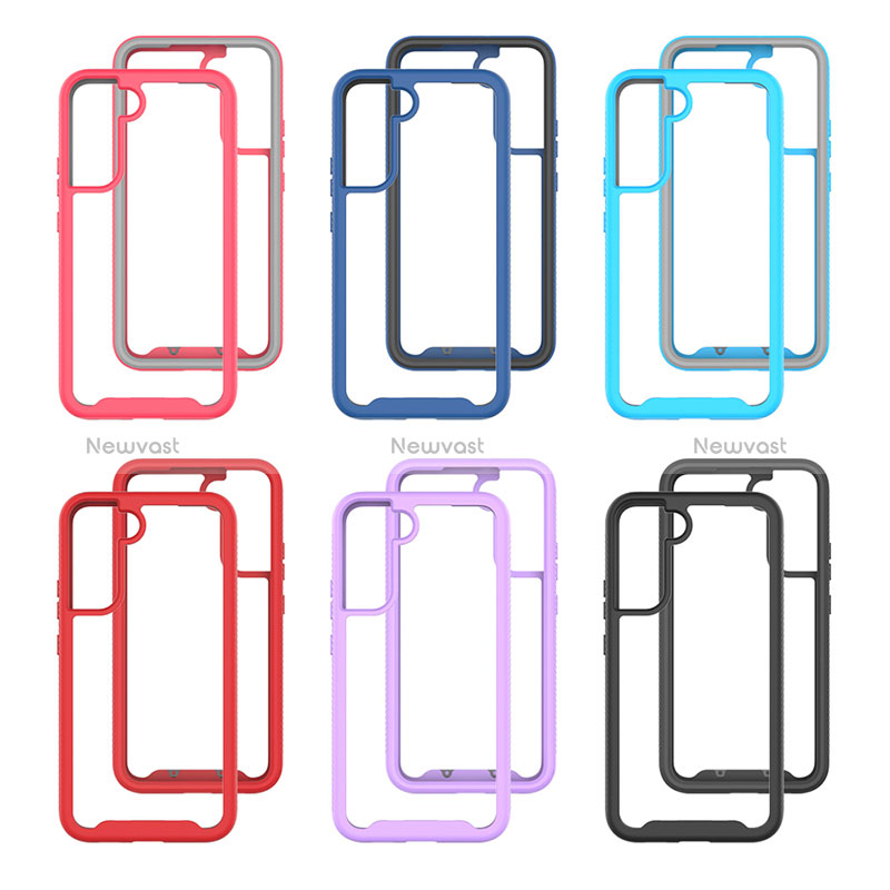 Silicone Transparent Frame Case Cover 360 Degrees M02 for Samsung Galaxy S25 5G