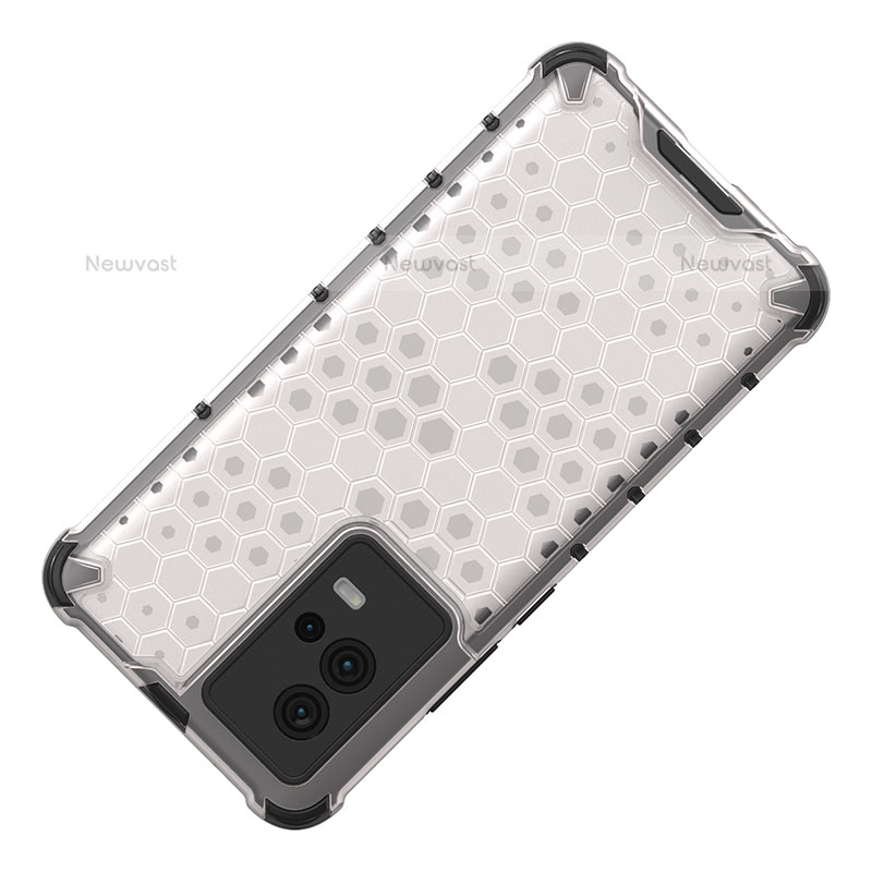 Silicone Transparent Frame Case Cover 360 Degrees M02 for Vivo iQOO 8 5G