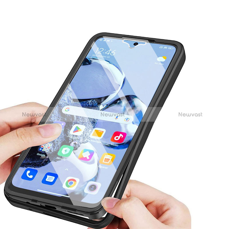 Silicone Transparent Frame Case Cover 360 Degrees MJ1 for Xiaomi Mi 12T 5G