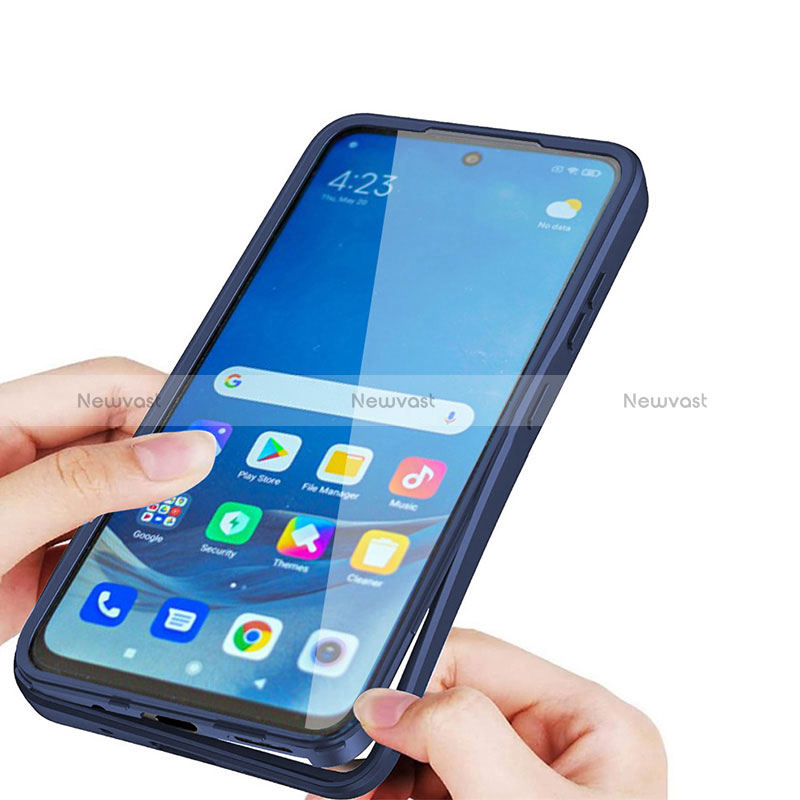 Silicone Transparent Frame Case Cover 360 Degrees MJ1 for Xiaomi Redmi 9 Activ