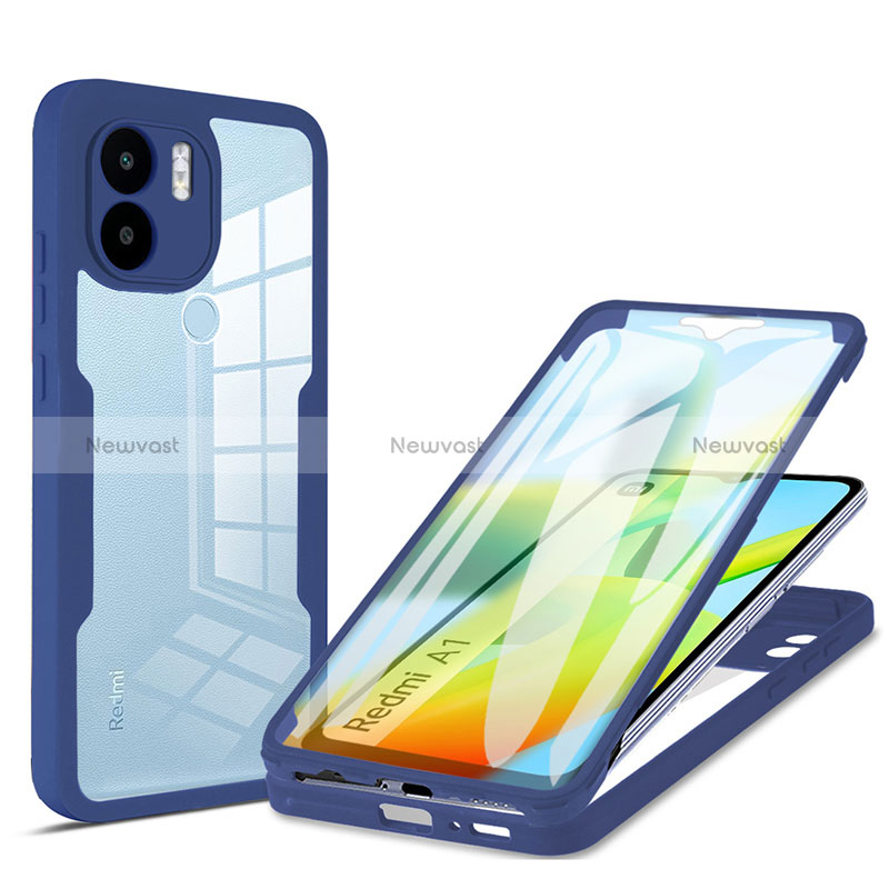 Silicone Transparent Frame Case Cover 360 Degrees MJ1 for Xiaomi Redmi A2