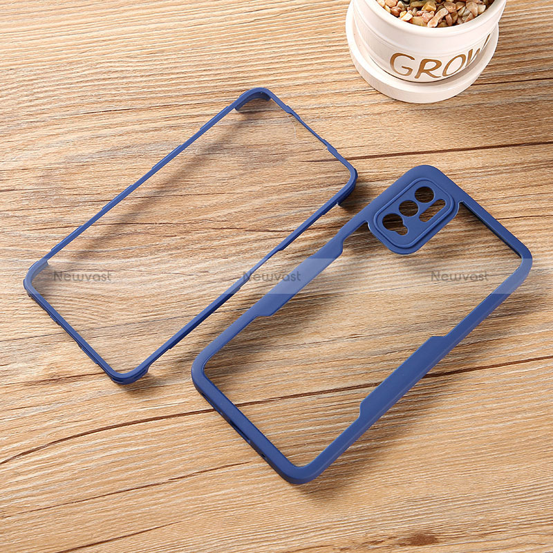 Silicone Transparent Frame Case Cover 360 Degrees MJ1 for Xiaomi Redmi Note 11 SE 5G