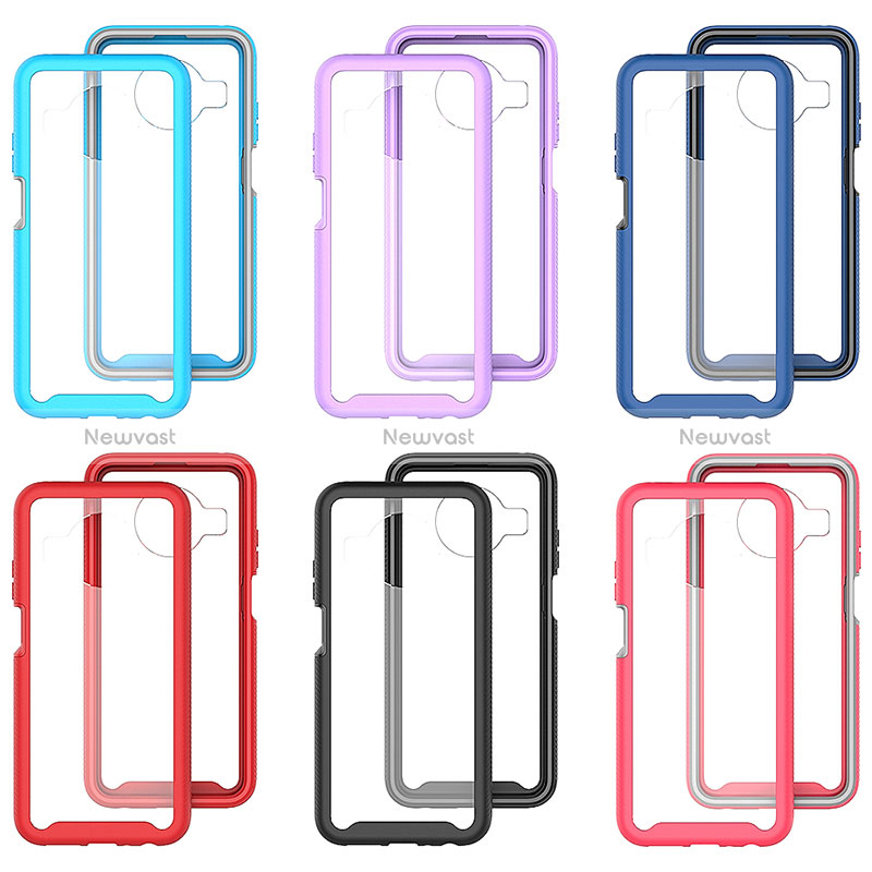 Silicone Transparent Frame Case Cover 360 Degrees ZJ1 for Nokia X100 5G