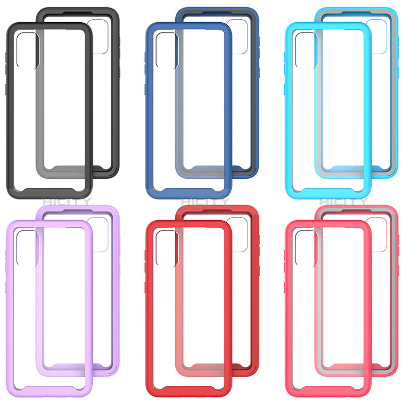 Silicone Transparent Frame Case Cover 360 Degrees ZJ1 for Samsung Galaxy F04