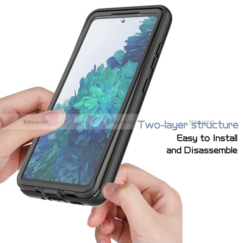 Silicone Transparent Frame Case Cover 360 Degrees ZJ1 for Samsung Galaxy S20 FE 4G