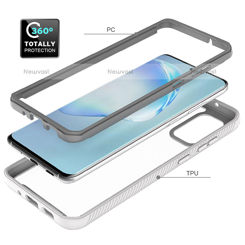 Silicone Transparent Frame Case Cover 360 Degrees ZJ1 for Samsung Galaxy S20 Plus 5G