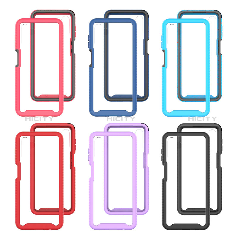 Silicone Transparent Frame Case Cover 360 Degrees ZJ2 for Samsung Galaxy A04s