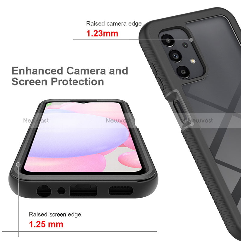 Silicone Transparent Frame Case Cover 360 Degrees ZJ2 for Samsung Galaxy A13 4G