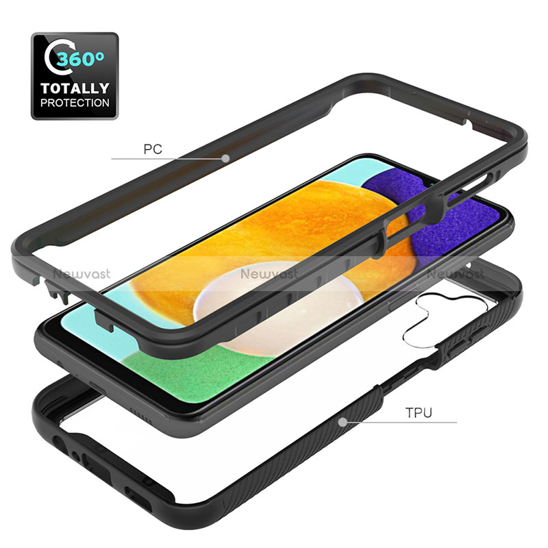 Silicone Transparent Frame Case Cover 360 Degrees ZJ2 for Samsung Galaxy A13 5G