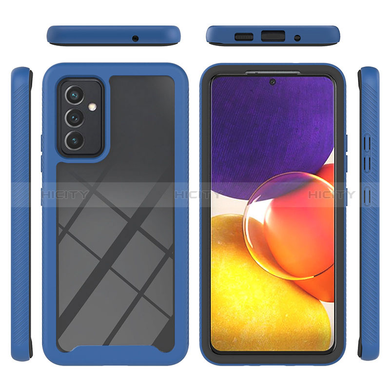 Silicone Transparent Frame Case Cover 360 Degrees ZJ2 for Samsung Galaxy A25 5G