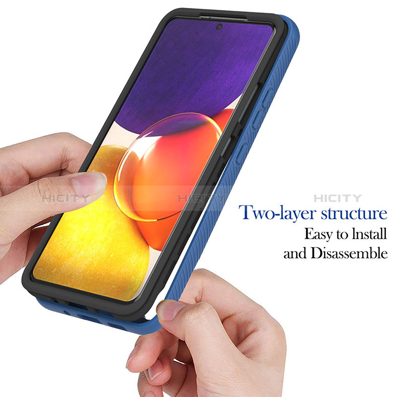 Silicone Transparent Frame Case Cover 360 Degrees ZJ2 for Samsung Galaxy A25 5G