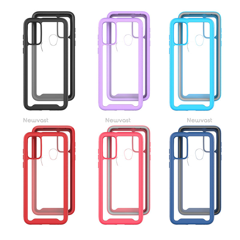 Silicone Transparent Frame Case Cover 360 Degrees ZJ3 for Motorola Moto G Play (2023)