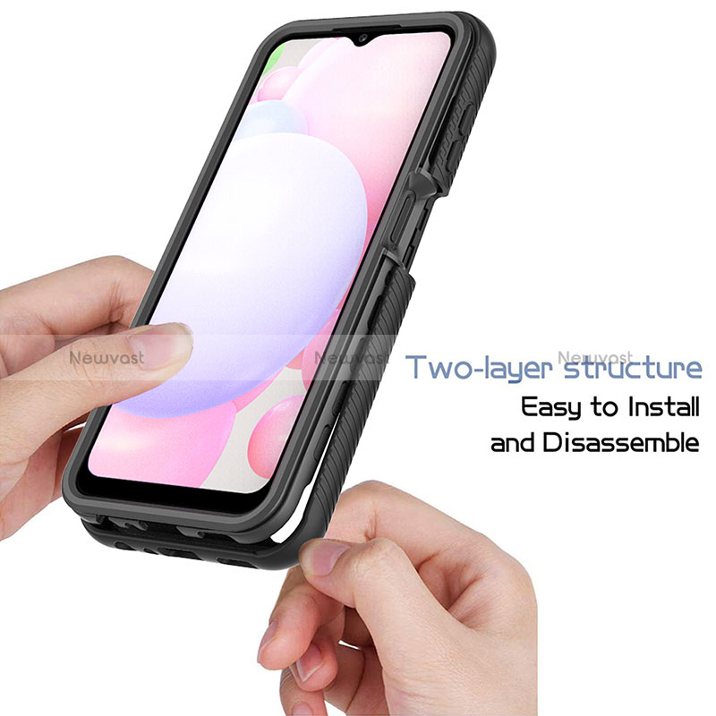 Silicone Transparent Frame Case Cover 360 Degrees ZJ3 for Samsung Galaxy A13 4G