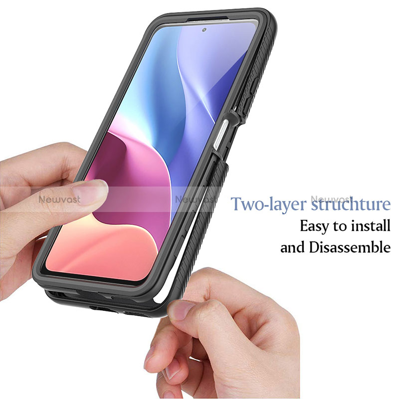 Silicone Transparent Frame Case Cover 360 Degrees ZJ3 for Xiaomi Mi 11i 5G